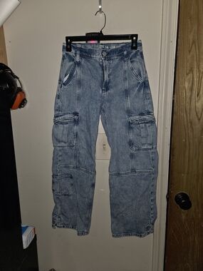 GAP Light Wash Blue Cargo Jeans for Kids